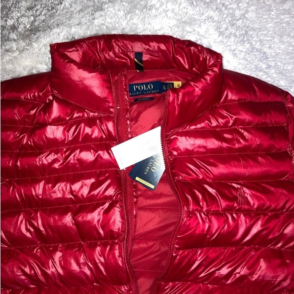 Ralph Lauren Polo Arctic Red Scarlet Packable Men’s Performance Jacket sz XL - Picture 4 of 15